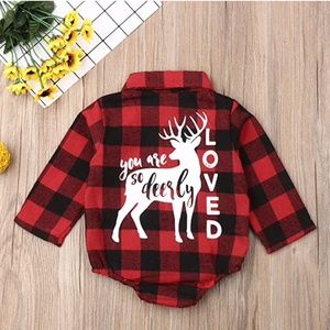 NEW Buffalo Plaid Baby Bodysuit various Sizes